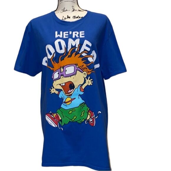 Nickelodeon Chucky Unisex “We’re Doomed” Rugrats Cotton Tee Shirt Size Large - Picture 1 of 8
